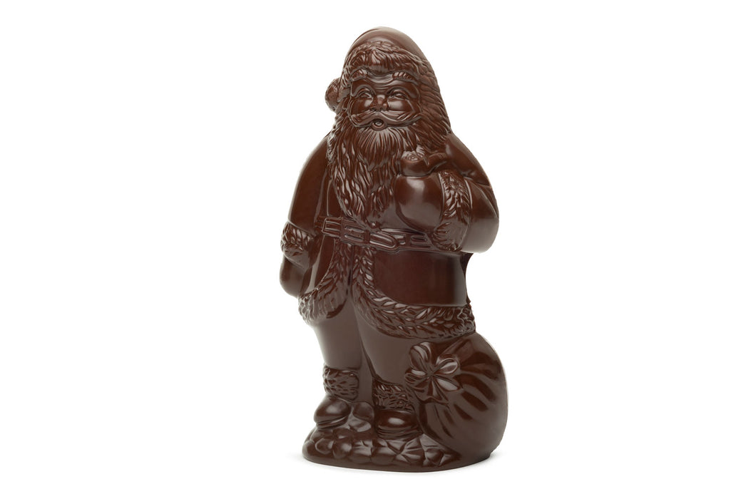 Babbo Natale di cioccolato fondente - grande
